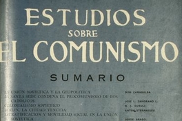Estudios sobre el comunismo : n° 26, octubre-diciembre de 1959