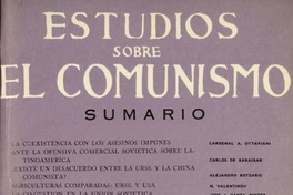 Estudios sobre el comunismo : n° 28, abril-junio de 1960
