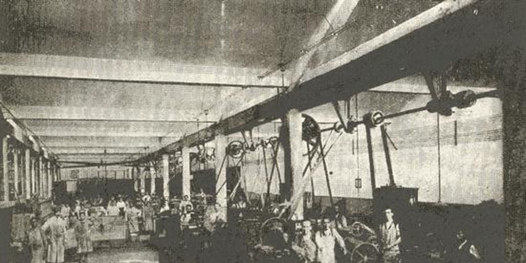 Obreros en el taller, 1919