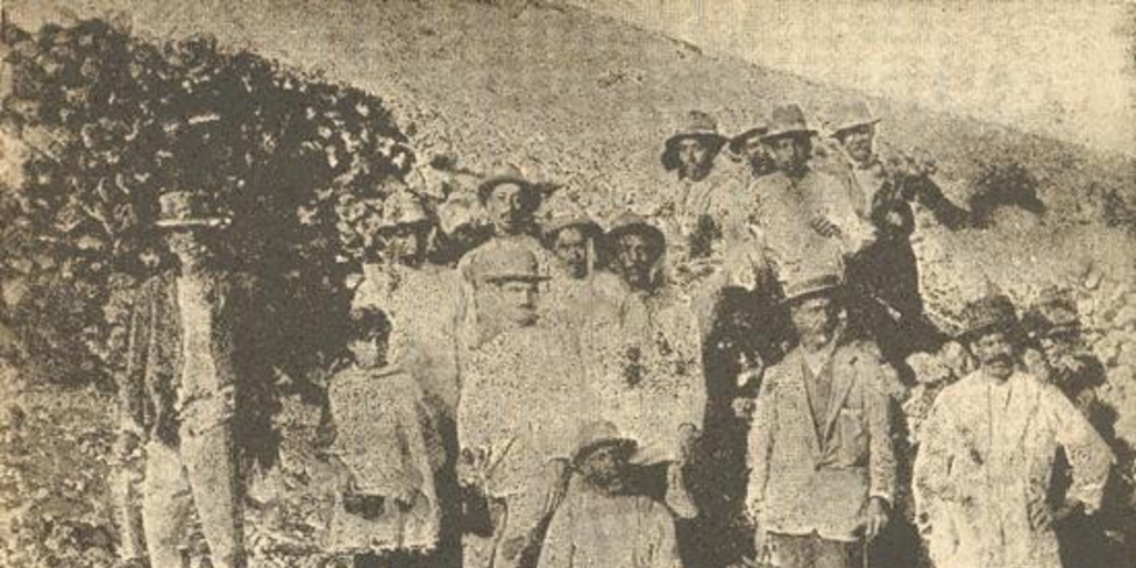 Trabajadores en la pampa salitrera, 1919