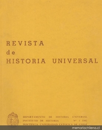 Revista de historia universal : n° 1, 1985