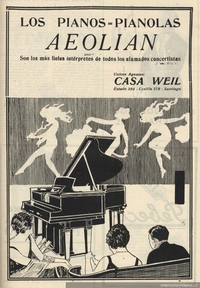 Los pianos, pianolas Aeolian son los más fieles interpretes de todos los afamados concertistas