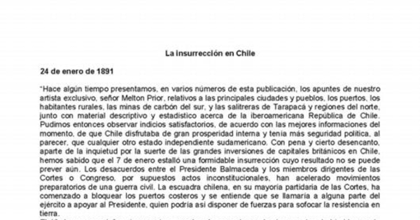 La insurrección en Chile