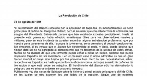 La Revolución de Chile