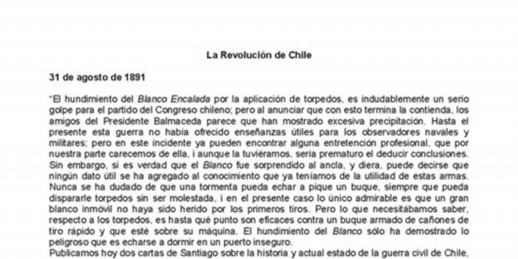 La Revolución de Chile