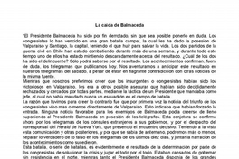 La caída de Balmaceda