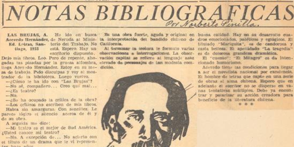 Notas bibliográficas : Las brujas