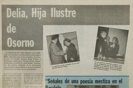 Delia, hija ilustre de Osorno