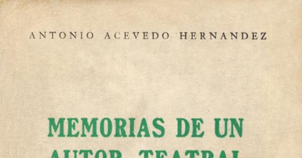 Memorias de un autor teatral