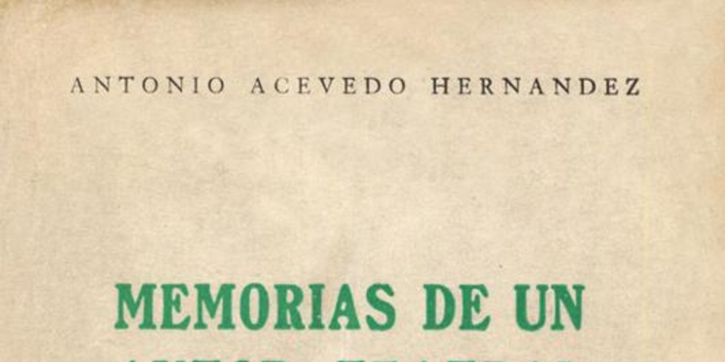 Memorias de un autor teatral