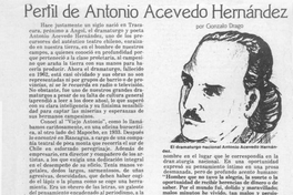 Perfil de Antonio Acevedo Hernández