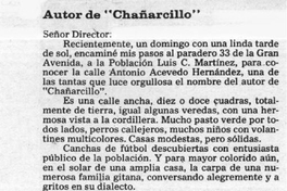 Autor de "Chañarcillo"