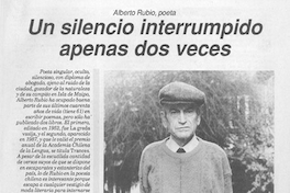 Un silencio interrumpido apenas dos veces