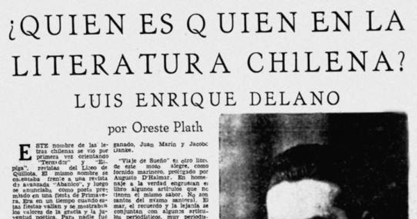 Quién es quién en la literatura chilena? : Luis Enrique Délano
