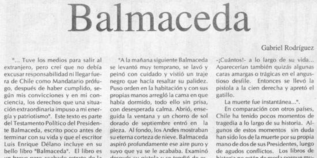 Balmaceda