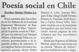 Poesía social en Chile