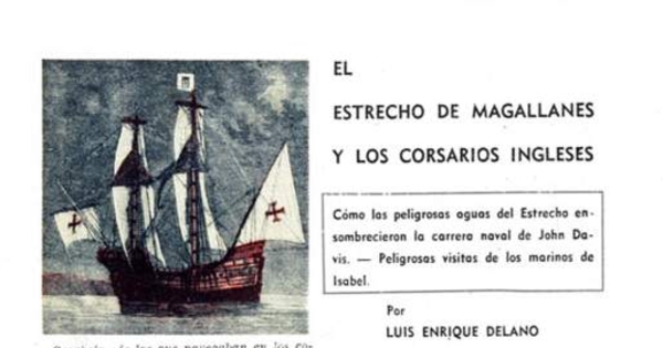 El estrecho de Magallanes y los corsarios ingleses