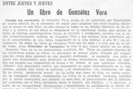 Un libro de González Vera