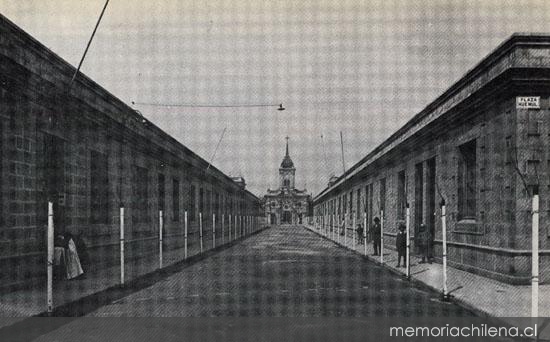 Calle de Población Huemul, hacia 1912