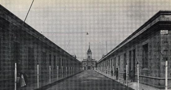 Calle de Población Huemul, hacia 1912