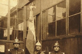 Estandarte del cuerpo con su guardia, 1918