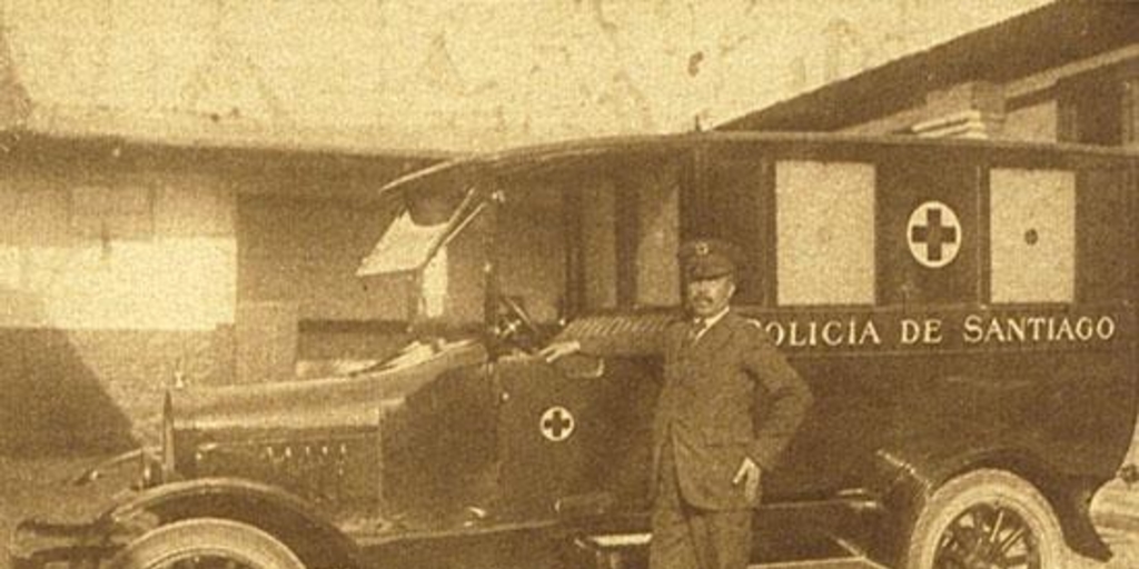 Ambulancia automóvil de la policía, 1920