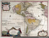 L'Amérique Meridionale et Septentrionali, 1705