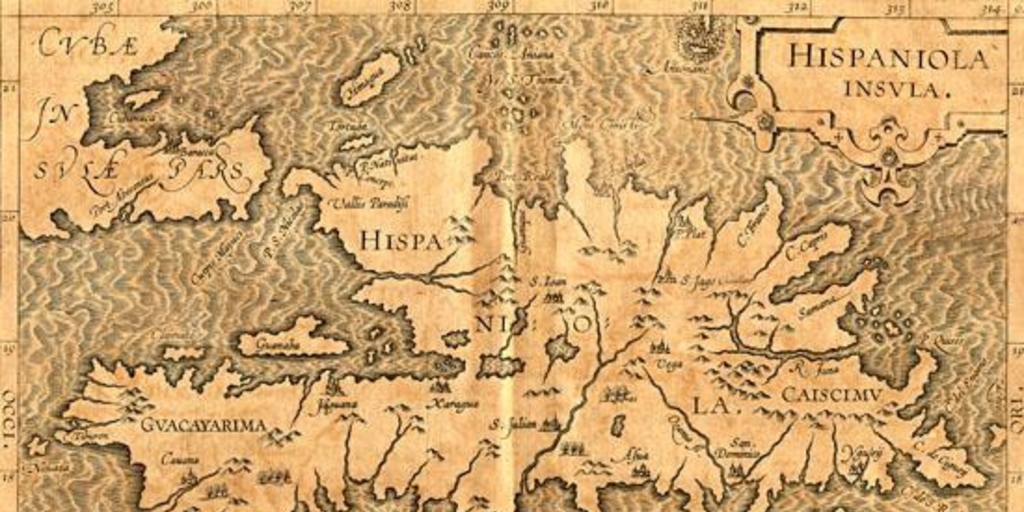 Hispaniola insula, hacia 1600