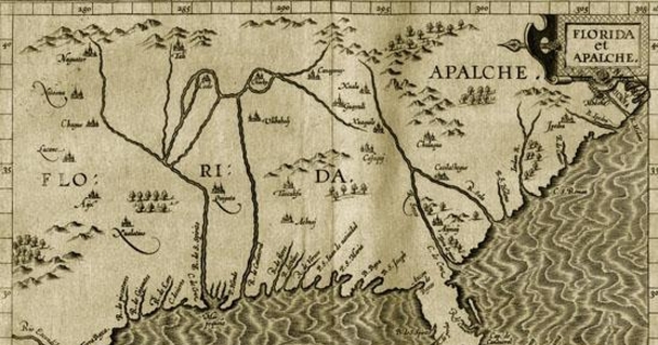 Florida et Apalche, hacia 1600
