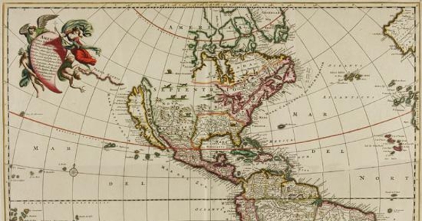 Novissima et accuratissima septentrionalis ac meridionalis Americae, hacia 1680
