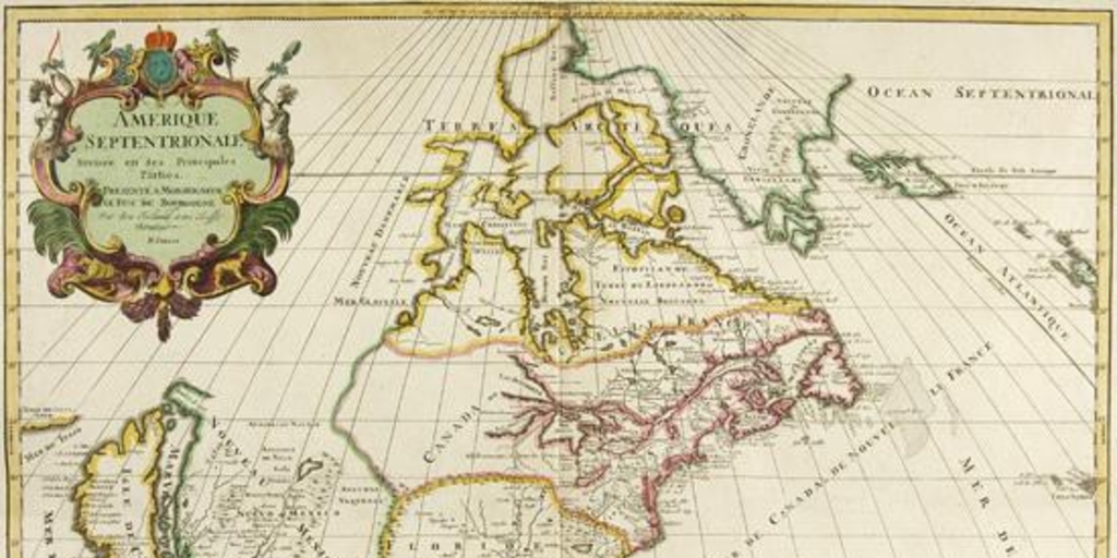 America septentrionale divisée en ses principales parties, 1694