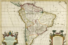 L'Amerique meridionale divisée en ses principales parties, ca. 1680