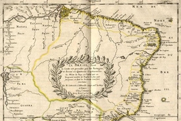 Le Brasil, dont la coste est possedé par les portugais, et diviseé en quatorze Capitaineries, 1657