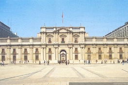 Fachada norte de la Casa de Moneda de Santiago de Chile, ca. 1995