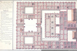 Plano superior de la Real Casa de Moneda de Santiago de Chile, 1800