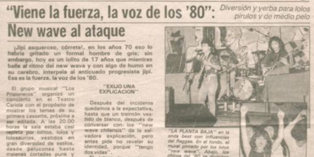 Viene la fuerza, la voz de los 80 : New Wave al ataque