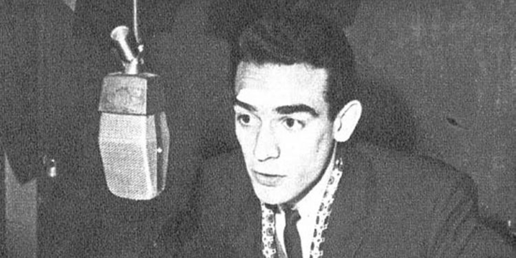 César Antonio Santis en radio Corporación, 1966