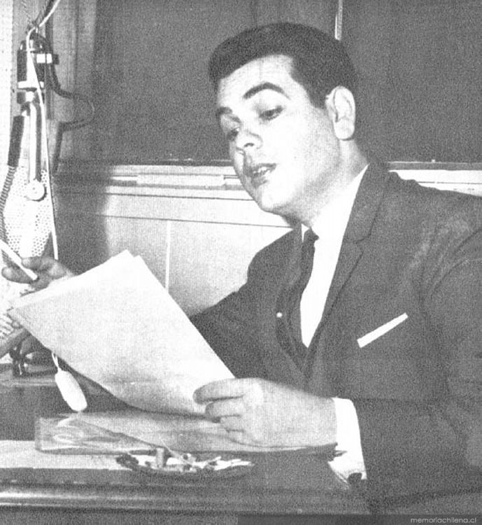 Juan Carlos Gil en radio Chilena, 1966
