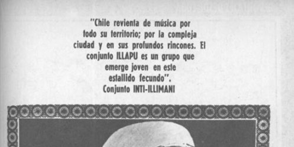 LP Illapu-Música Andina : producido y distribuido por Discoteca del Cantar Popular