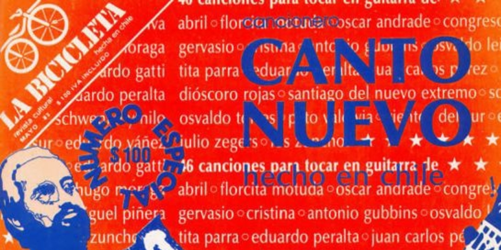 Canto Nuevo : cancionero, hecho en Chile