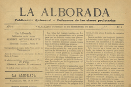 La Alborada : año 1, n° 1-18, 1905-1906