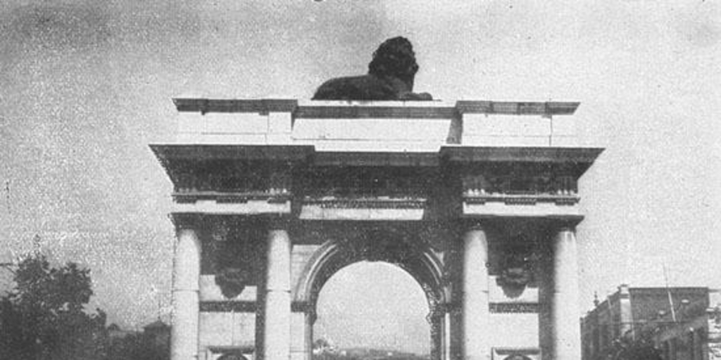 Arco obsequiado por la colectividad británica a la ciudad de Valparaíso inaugurado en 1911