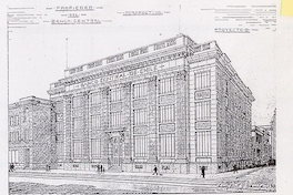 Boceto edificio del Banco Central, 1928