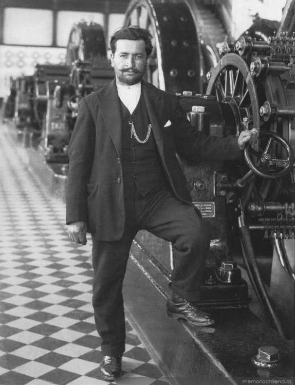 José Bravo, empleado de la compañía desde 1906, octubre de 1922