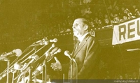 Frei Montalva en el Caupolicán, hacia 1980