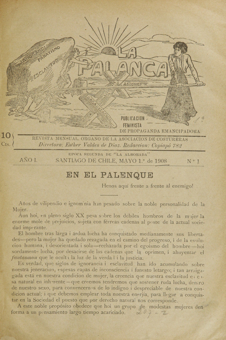 ¿Es preciso luchar? : propaganda de instrucción femenina