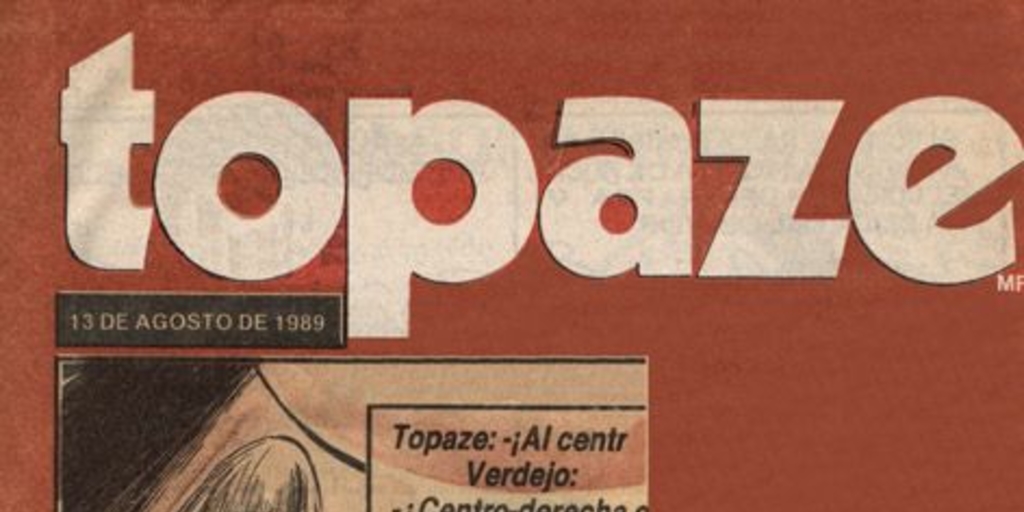 Topaze : n° 1-21, agosto a diciembre de 1989