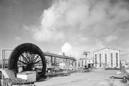 Instalaciones de la industria azucarera Iansa, Los Ángeles, hacia 1965