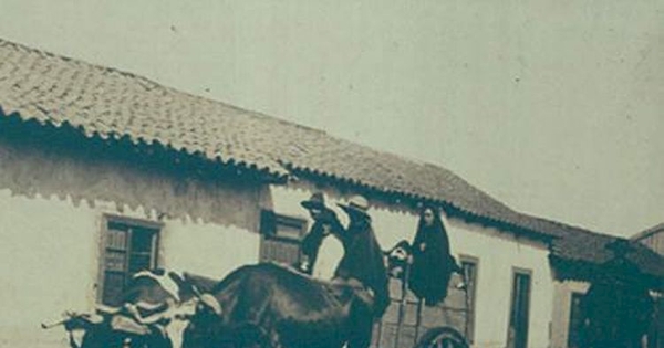 Grupo en carreta, ca. 1906