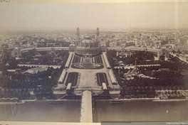 Palacio Trocado en París desde la Torre Eiffel, 1889